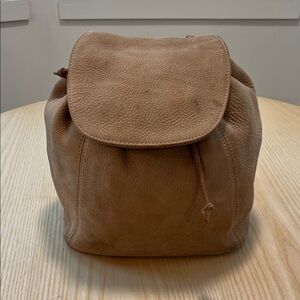 Bonny Cashin Coach Tan color Leather Backpack purse